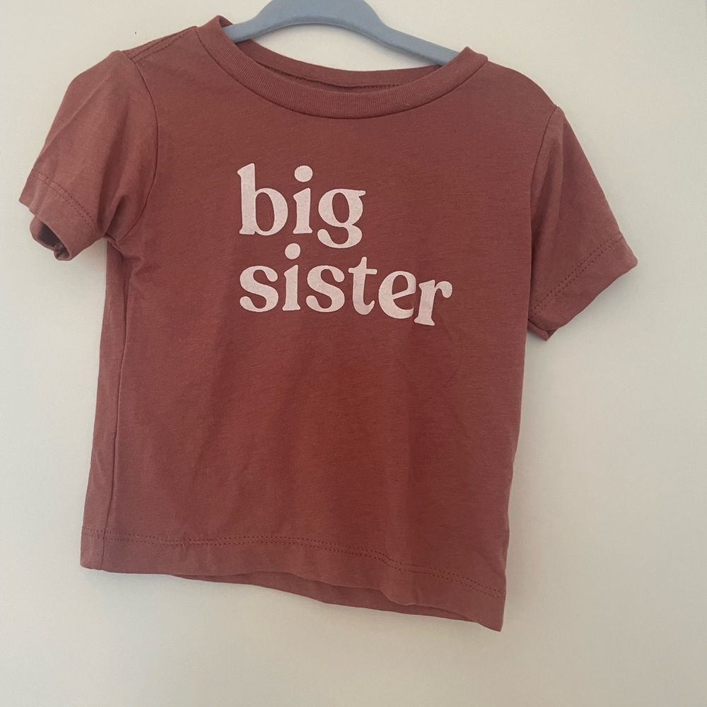 Bella Canvas Kids Big Sister T-Shirt (12-18 Months)